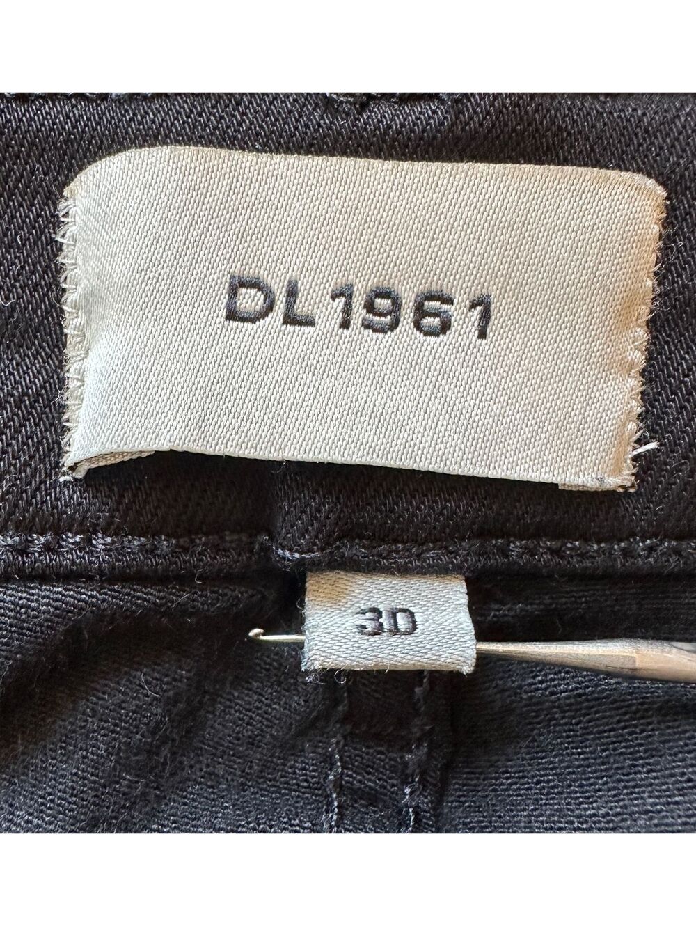 DL1961 Bridget Boot Cut High Rise Instasculpt Jeans Size W 30 L 33 Black Stretch - Picture 6 of 11